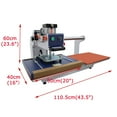 thumbnail image 2 of Heat Press Machine 16"*20" Double Station Pneumatic Digital Industrial Sublimation Printer Press, 2 of 11