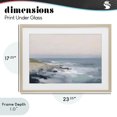 thumbnail image 4 of Stupell Industries Contemporary Serene Coastal Ocean Scene Birch Framed Print Under Glass, 23 x 17, by Creative Studio, 4 of 8