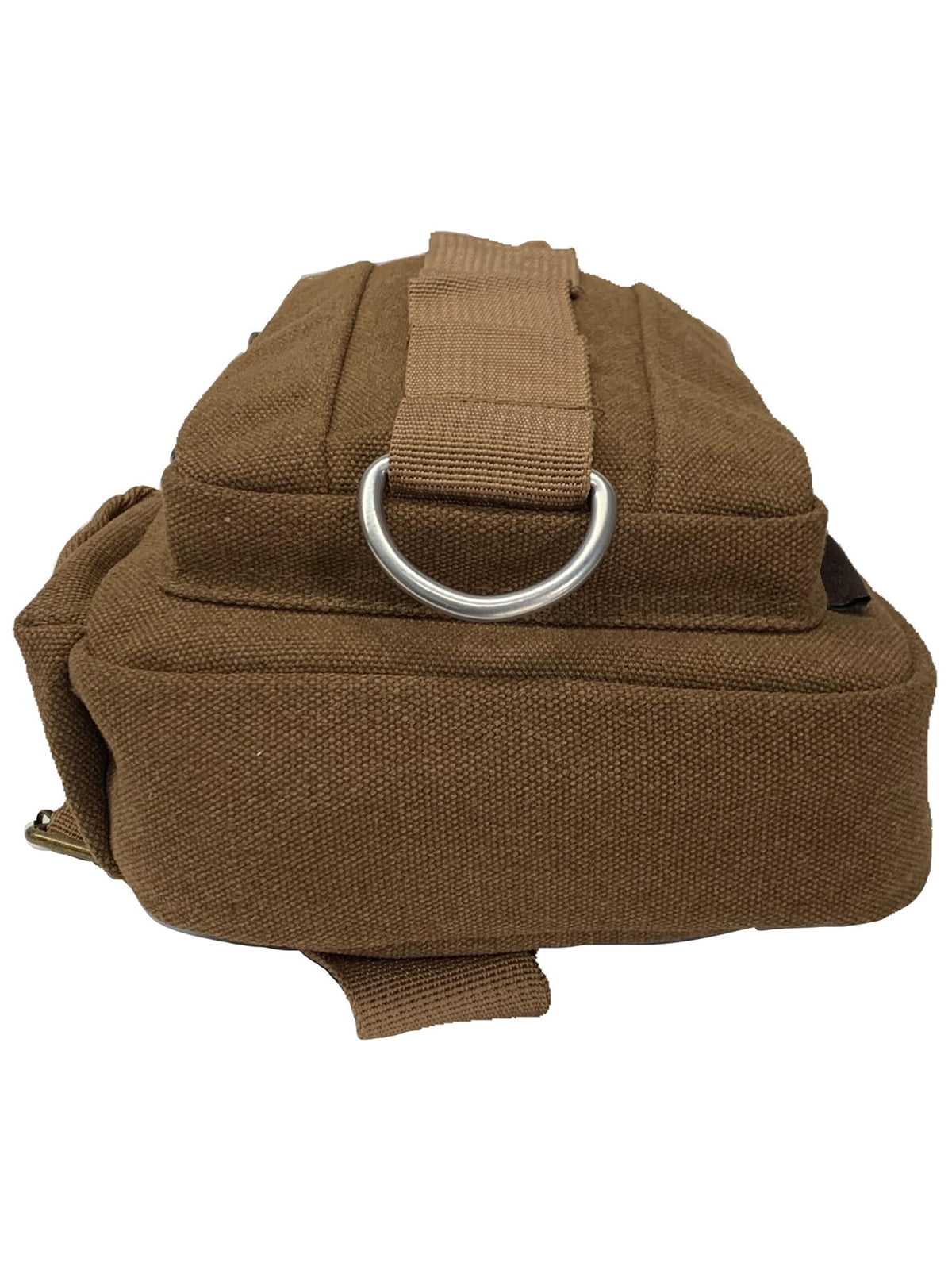 Gravity Trading Front Strap Crossbody Adjustable Sling Bag - Brown