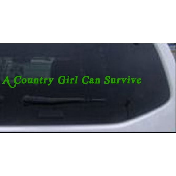 A Country Girl Can Survive acid font Car or Truck Window Decal Sticker