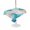 Beige, Blue, variant on Outdoor Tablecloth with Umbrella Hole for Patio/Picnic/Party/Camping, Teal Coastal Waterproof Table Cloth Rectangle Table Cover Washable, Sea Turtle Beach Nautical Seaside Ocean (52"x 70")