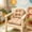 Khaki, variant on Rattan Chair Seat Cushion Pad For Garden Patio Sofa