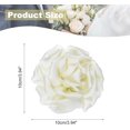 thumbnail image 2 of Silk Satin Flower Brooch Pin, Large Peony Floral Lapel Pin, 2 of 5