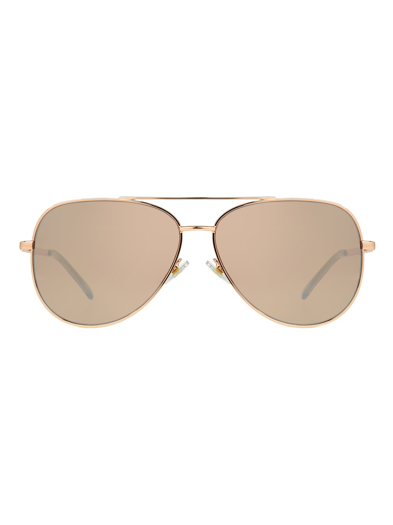 Foster Grant Women's Aviator Rosegold Metal Sunglass