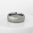 thumbnail image 5 of Tree Bark Carved Texture Tungsten Ring, Mens Tungsten Wedding Band JATN605Ns9, 5 of 6