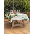 thumbnail image 4 of 54x80 Inch Outdoor Tablecloth with Umbrella Hole Zipper Rectangle St. Patrick's Day Rectangular Tablecloths Outside Waterproof Green Truck Clovers Gold Patio Table Cloth Cover for Picnic Party, 4 of 8