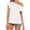 White, variant on Shorts for Women Women's Casual off Shoulder tops Short Sleeve T Loose Summer Blouse Shirt