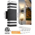 thumbnail image 3 of Luces de pared para exteriores SHIMR, paquete de 2 unidades, 110-240 V, Dusk to Dawn, 3 of 9