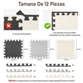 thumbnail image 2 of Tapete para Ejercicio, Piso para Gym, Tapete para Gimnasio de Espuma EVA, Tapetes para Rompecabezas para Bebe, Soft Fitness Mat con 3 Colores para Yoga, Gym y Hogar, 2 of 8