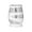 White, variant on Sinatra Black Bath Accessories Tissue Box - 6"H x 6"W x 6"D
