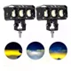 thumbnail image 1 of 2pzs Faros Auxiliares 3 Modos Doble Color Led Para Auto Moto, 1 of 8