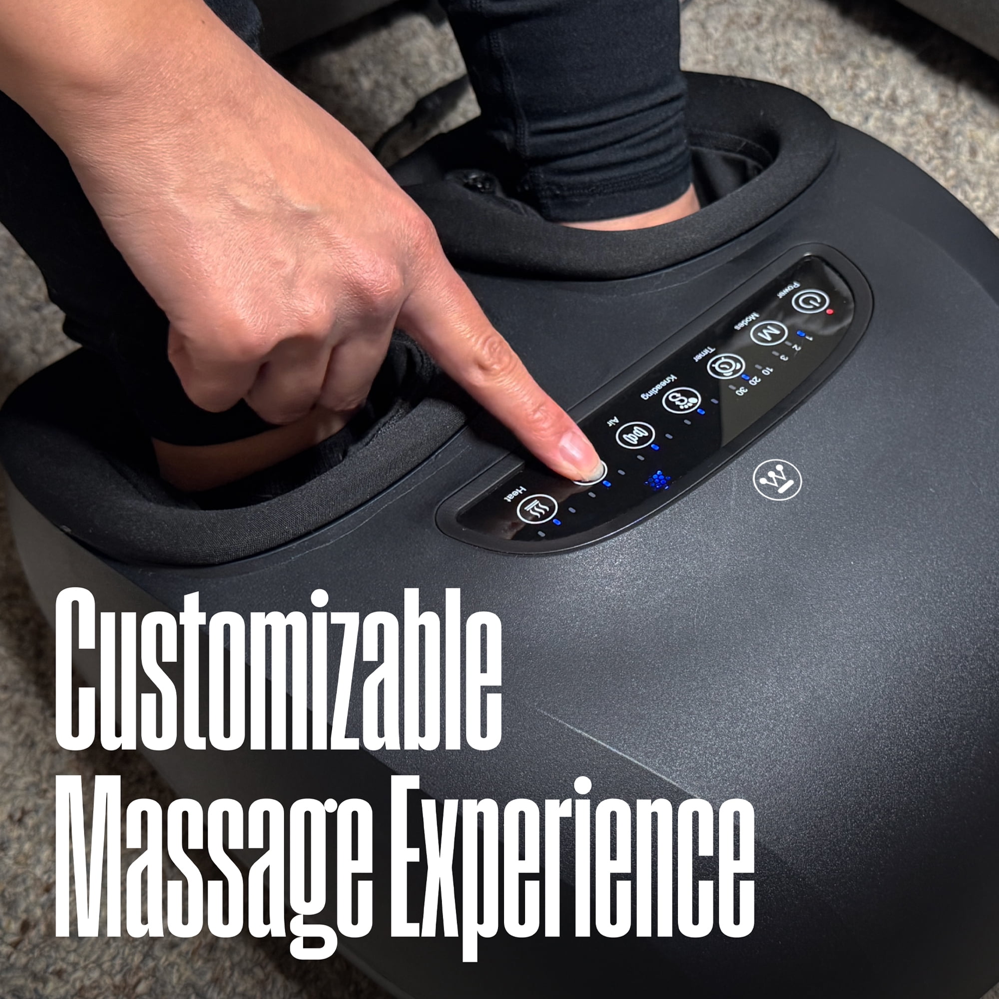 Westinghouse Shiatsu Foot Massager w/ Heat & Air Compression