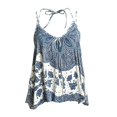 thumbnail image 7 of BODOAO Women's Spaghetti Strap Tank Top Paisley Print V Neck Flowy Camisole Loose Fit Boho Sleeveless Casual Summer Cami Top for Beach Vacation Festival Wear Blue L, 7 of 7