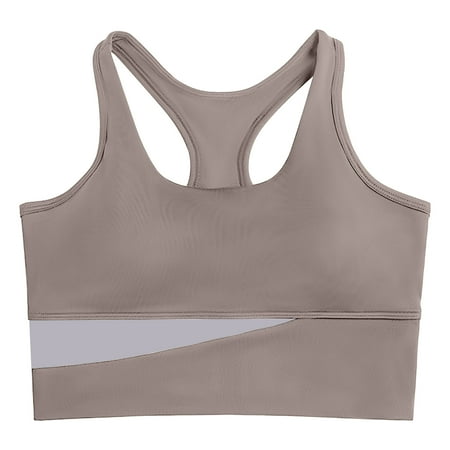 

HIBRO Women s Sports Underwear Women s Shockproof Running Small Chest Push Up Fitness Yoga Vest Thin No Steel Ring Beautiful Back Bra Camisole Top Women Crop Top for Teen