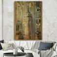 thumbnail image 2 of Designart 'Gold Vintage Empire State Building I' Vintage Architecture Print on Natural Pine Wood, 2 of 3