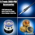 thumbnail image 6 of X-Tronic 3060-PRO 75 W Soldering Iron Station • Adjust Sleep & Temp Presets, C°/F°,  with Accessories, 6 of 6