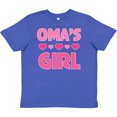 thumbnail image 3 of Inktastic Oma's Girl Heart Youth T-Shirt, 3 of 5