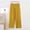 Yellow, variant on TaTaai Womens Plus Size Pants Elastic Drawstring Waist Side Pocket Twill Jacquard Straight Leg Solid Soft Breathable Trousers Gift