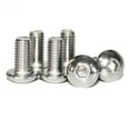 thumbnail image 4 of 100 piezas M4-0,70 x 8 mm Tornillos de cabeza de botón Tornillos 18-8 Acero inoxidable Allen Hex Drive ISO 7380 de Fullerkreg Vienen en una caja de plástico, 4 of 5
