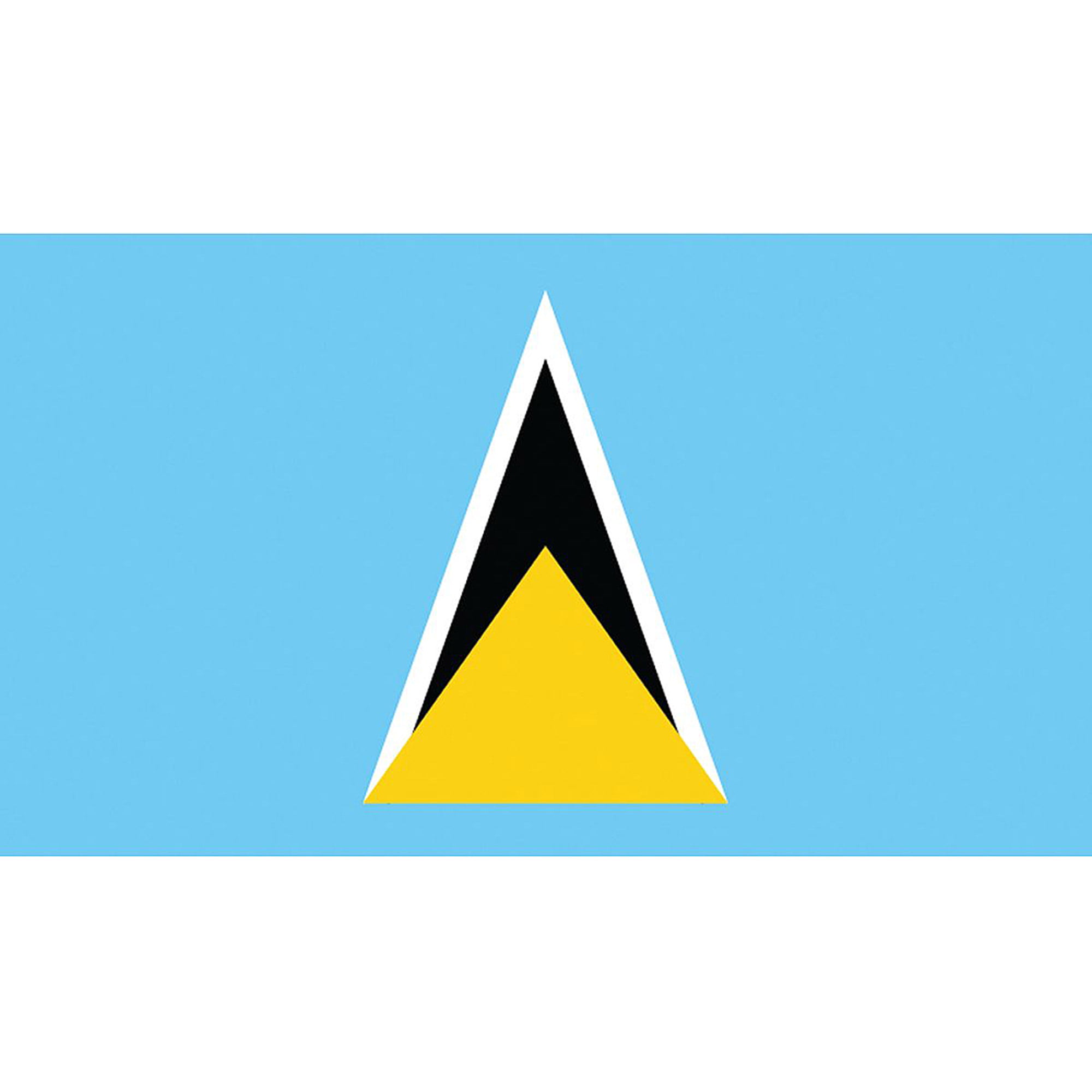 Various Lengths St Lucia Flag Polyester Bunting