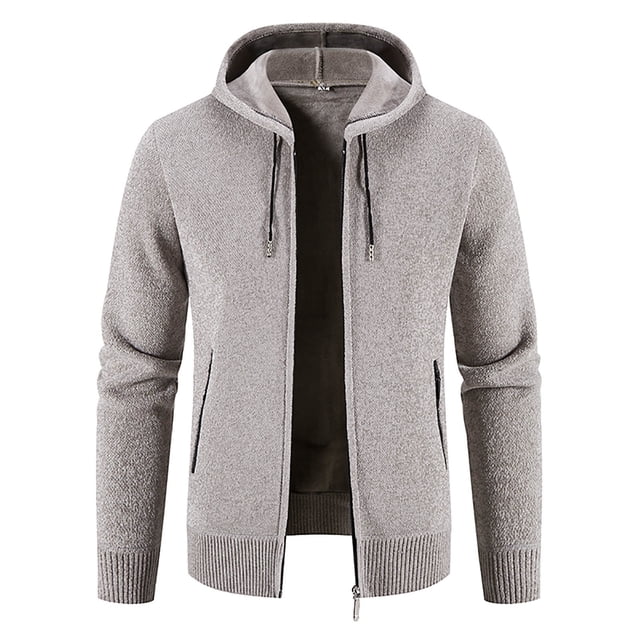 Qertyioot Manteau Décontracté d'Hiver pour Homme à Col Montant à Manches Longues Chaud Mode