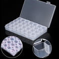 thumbnail image 3 of 4 Piezas Transparente Caja de Almacenamiento Diamond, Hay 112 Compartimentos Extraíbles, Contenedor Portátil de Almacenamiento de Cuentas, Caja de Plástico para Joyas, Na He, 3 of 4