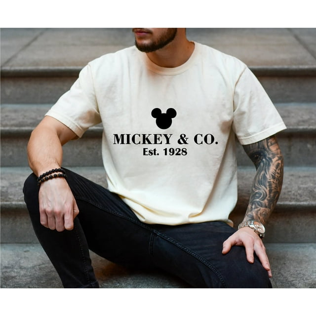 Chemise Confort Couleurs 1928, Chemise Rétro Vintage Disney, Rétro Mickey et Co, Di - Blanc - P