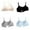 Light Blue 1PCS & Black 1PCS & Grey 1PCS & Beige 1PCS, variant on 4PCS Girls Training Bras Teens Sports Bras for Kids 8-10,10-12,12-14,14-16 Years Cotton Wireless Light Padded Bralette