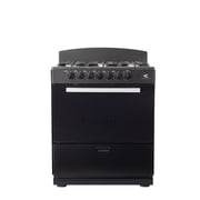 Magnificent Chef - Free Delivery - 30" Black Gas Stove with 4.0 CFT Oven Capacity -Sealed Burners, 3 Ultra-Fast, 3 Fast – Easy to Clean, Iron Grates, Cool Knobs 2-year Warranty.