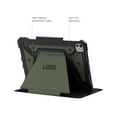 thumbnail image 4 of UAG iPad Pro 11" Case M5 2025 6th Gen, M4 2024 5th Gen A3357 A3358 A3359 A2836 A837 A3006, Adjustable Multi-Angle Stand Folio Cover w/Pencil Holder, Metropolis SE Olive, 4 of 9