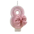thumbnail image 6 of 1xPink Number Birthday Candles Extended Big Number Topper Cake Decoration A3W8, 6 of 9