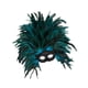 thumbnail image 5 of Tocado de plumas, accesorio de disfraz para carnaval, espectáculos escénicos Verde oscuro, 5 of 9