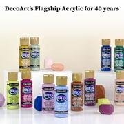 DecoArt Americana Acrylic Paint Set, Pastel Colors, 9 Count (2 fl oz) – Multi Surface Craft Paint for Paper, Wood, Canvas & DIY Projects