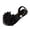 Summer Sandals # Black, variant on Womens Slide Sandals Floral Decor Flat Sandals with Metal Ring Ankle Bracelet Pearl Accents Open Toe Summer Shoes Chic Non-Slip Walking Footwear for Travel