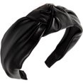 thumbnail image 4 of LAICAIW Bandeaux en Cuir Noir pour Femmes Bandeau de Mode (C), 4 of 7