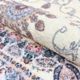 thumbnail image 6 of SUSUZI 5.3' x 7.5' Boho Area Rug – Washable Low Pile (0.4") Non Slip Carpet for Living Room Bedroom Dining Room, Retro Floral Premium Polyester Rug, 6 of 8