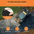 thumbnail image 6 of Geotextile Landscape, 3ft x 100ft & 8oz Non-Woven Landscape Fabric, PP Drainage 350N Tensile Strength & 440 N Load Capacity, for Ground Cover, Driveway & Road Stabilizationr, French Drains, 6 of 7