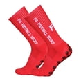 thumbnail image 1 of Tignapoo 2-Pack Adhesive Soccer Socks in Red, Black, White, or Blue - Size 39-46, Lightweight Polyester, Compact Packaging, 1 of 6