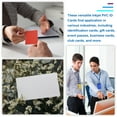 thumbnail image 5 of Uxcell 20Pcs Inkjet ID Cards, 30Mil Smooth Blank Inkjet Printable Cards Graphic Quality Waterproof Double Side Printing Cards for Inkjet Printers Badge Business Card, Blue, 5 of 5