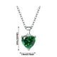 thumbnail image 2 of Señora collar de cristal del corazón brillante joyería en forma de corazón Zircon collar de corazón para el Día de San Valentín Cumpleaños, 2 of 4