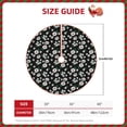 thumbnail image 2 of Rateoe Daisies Flowers Pattern Christmas Tree Skirt with Ties , Christmas Tree Decorations, Farmhouse Christmas Decor Xmas Holiday Decorations-30", 2 of 6