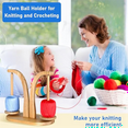 Yarn Holder for Crocheting Wooden Yarn Ball Holder Yarn Holder