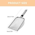 thumbnail image 2 of BESTOYARD 1Pcs Stainless Steel sand Shovel for Beachgoers Silver 11.4x3.9x1.8in, 2 of 8