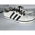 thumbnail image 1 of Adi - das Baseline Sneakers Mens Size 11.5 White Black Leather Lace Up Low Top Shoe, 1 of 5
