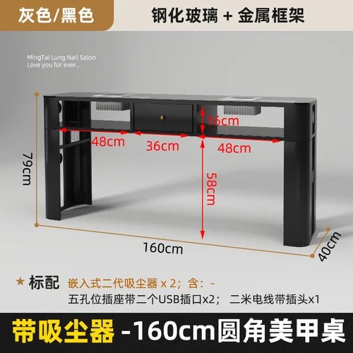 Luxury Professional Nail Table Beauty Modern Cleaner Dressing Nail Table Makeup White Tavolo Manicure Salon Furniture BL50NT My Lux Decor Round