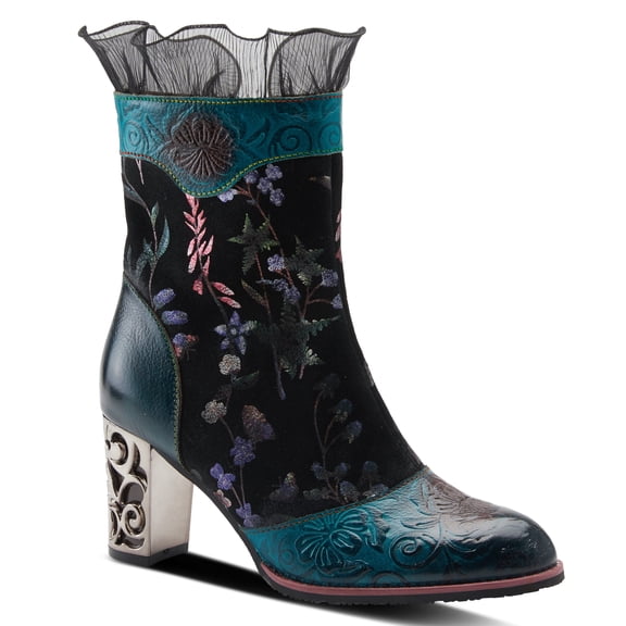Spring Step L’Artiste Gaga Women's Hand-Painted Mid-Calf Boots with All-Day Comfort