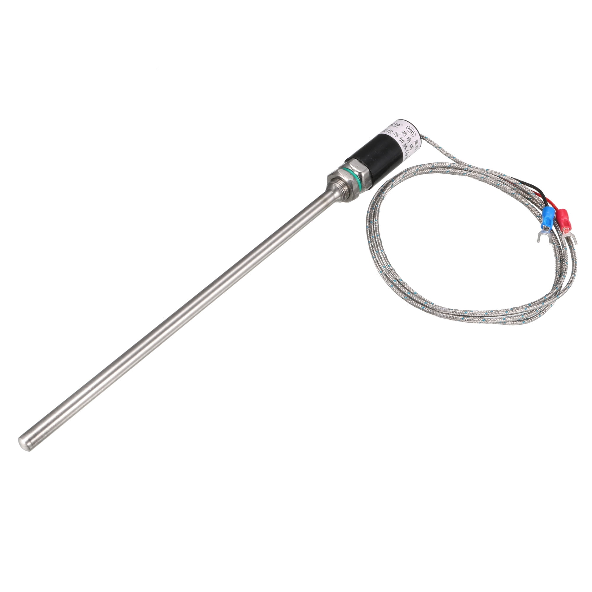 K Type Waterproof Temperature Sensor Probe 1.5M Cable 7mmx185mm Probe