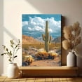 thumbnail image 6 of Qisvanset 12x16 Inch Framed Canvas Wall Art Arizona Desert Cactus Southwest Style Ready To Hang Wall Decor, 6 of 8