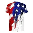 thumbnail image 4 of qucoqpe Patriotic Shirts for Men 4th of July Sports T-Shirts Summer Crew Neck Short Sleeve America Flag Tops Graphic Tees, 4 of 5