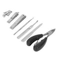 thumbnail image 3 of Stainless Steel Nail Clippers Set, Easy Trimming 7pcs Ingrown Toenail Kit PU Leather Beveled Contour Double Spring  for Thick Nails, 3 of 8